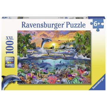 Puzzle Ravensburger Paradis Tropical, 100 Piese