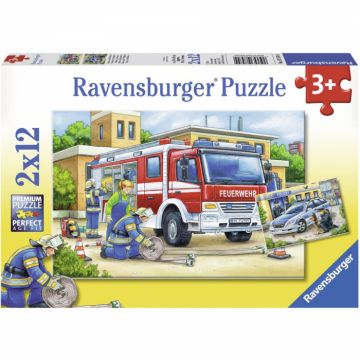 Puzzle Ravensburger - Politie si Pompieri