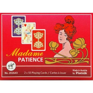 Pachet dublu carti de joc - Madame patience format mic