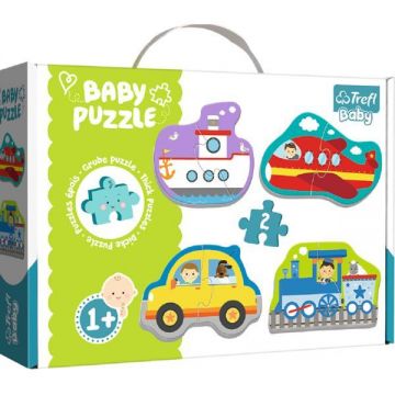 Puzzle trefl baby clasic vehicule pentru transport