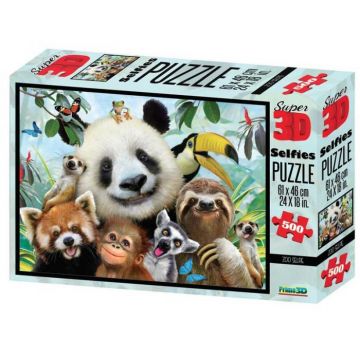 Puzzle 3D, 500 piese - Zoo