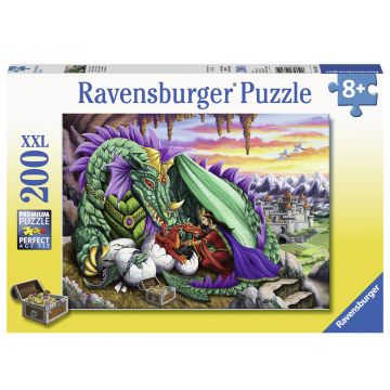 Jucarie Puzzle Ravensburger, Regina dragonilor, 200 piese, Multicolor