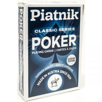 Carti de joc piatnik - Poker classic series blue