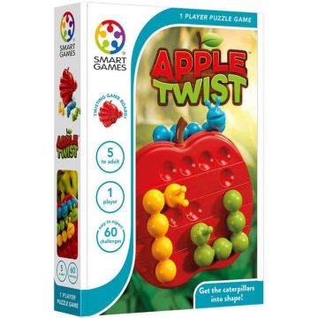 Smart Games - Apple Twist, joc de logica cu 60 de provocari, 5+ ani