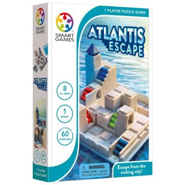 Smart Games - Atlantis Escape, joc de logica cu 60 de provocari, 8+ ani