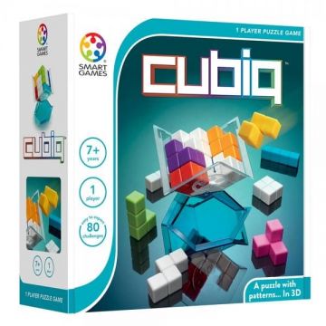 Smart Games - Cubiq, joc de logica cu 80 de provocari, 7+ ani