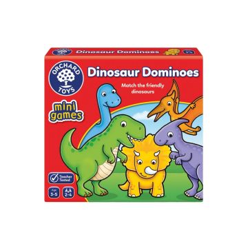 Joc educativ Domino Dinozauri DINOSAUR DOMINOES, Orchard Toys, 2-3 ani +