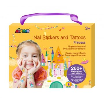 Stickere pentru unghii si tatuaje - Printesa, + 3 ani