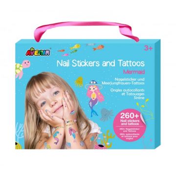 Stickere pentru unghii si tatuaje - Sirena, + 3 ani