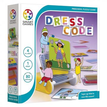 Smart Games - Dress Code, joc de logica cu 80 de provocari, 4+ ani