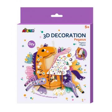 Decoratiune 3D-Pegas, carton, Avenir, 5 ani +