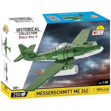 Set de Construit Cobi Messerschmitt ME26, 250 piese (Verde/Alb)