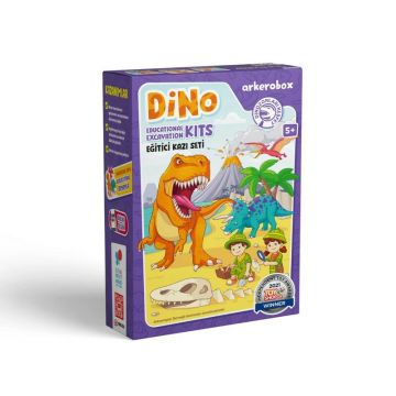 Arkerobox - Set arheologic educational si puzzle 3D, Dino