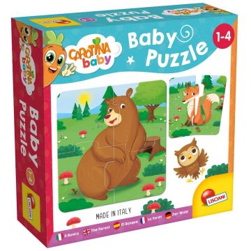 Puzzle baby, Lisciani, Animalute din padure, 24 piese