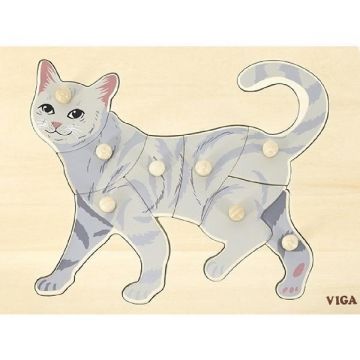 Puzzle Montessori: Pisica Puzzle Montessori: Pisica