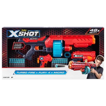 Blaster X-Shot Combo Pack Turbo Fire Fury, 48 proiectile