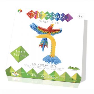 Joc 3D, Papagal Origami, Creagami, 243 Piese