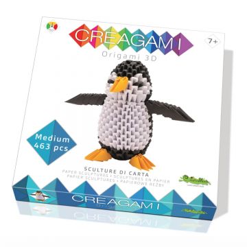 Joc 3D, Pinguin Origami, Creagami, 463 Piese