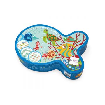 Joc interactiv 3 in 1 Scratch (La pescuit, Domino, Memo)