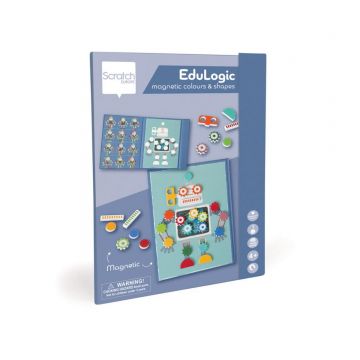 Joc Magnetic Educativ, Scratch, Culori si forme, Roboti