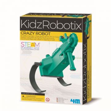Kit constructie robot, 4M, Crazy Robot Kidz Robotix