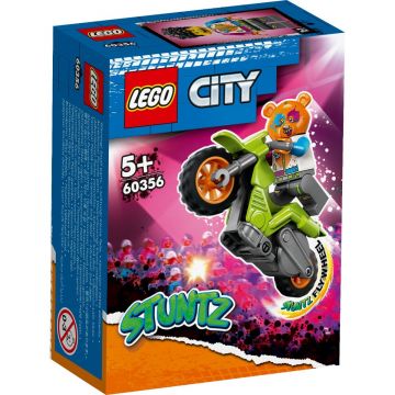 LEGO® City - Motocicleta de cascadorie cu urs (60356)