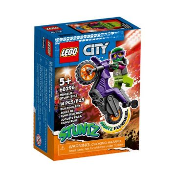 LEGO® City - Motocicleta de cascadorie pentru wheelie (60296)