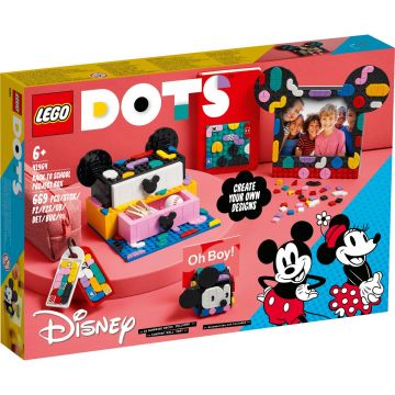 LEGO® Dots - Caseta Mickey Mouse si Minnie Mouse pentru proiecte scolare (41964)