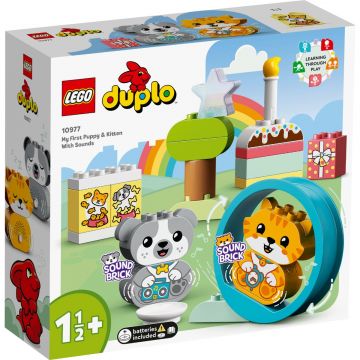 LEGO® Duplo - Primul meu catelus si pisoi cu sunete (10977)