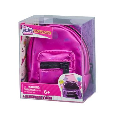 Mini ghiozdanel cu 4 surprize, Real Littles, S4, Roz