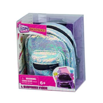 Mini ghiozdanel cu 4 surprize, Real Littles, S4, Verde