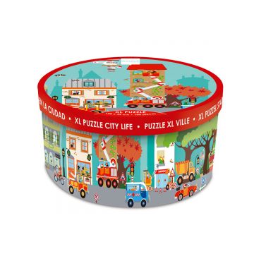 Puzzle de podea Scratch, Viata in oras, 120 piese