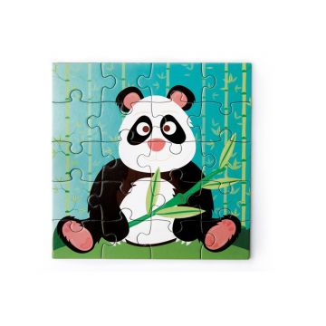 Set 2 Puzzle-uri magnetice, Scratch, Tip carte panda, 20 Piese