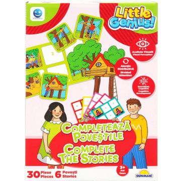 Joc de memorie, Completeaza povestile, Smile Games, 30 piese