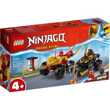 LEGO® Ninjago - Infruntarea dintre Kai in masina si Ras pe motocicleta (71789)