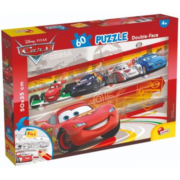 Puzzle 2 in 1 Lisciani Disney Cars, Plus, 60 piese