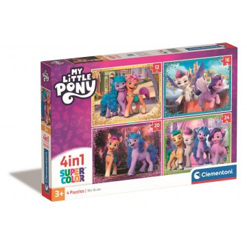 Puzzle Clementoni, 4 in 1, My Little Pony, 12, 16, 20, 24 piese