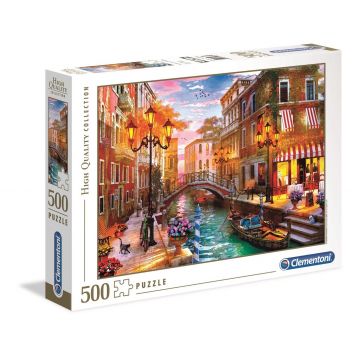 Puzzle Clementoni, Apus in Venetia, 500 piese