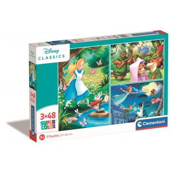 Puzzle Clementoni Disney Classic, 3 x 48 piese