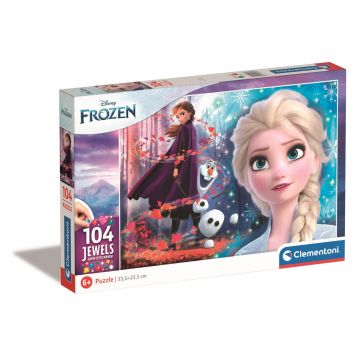 Puzzle Clementoni Disney Frozen 2 Jewels, 104 piese