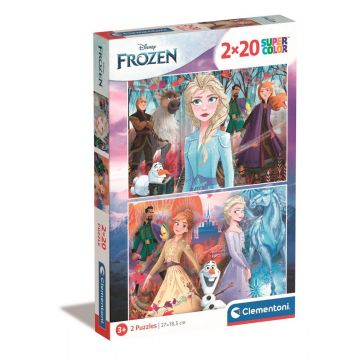 Puzzle Clementoni Disney Frozen, 2 x 20 piese