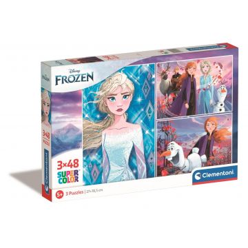 Puzzle Clementoni Disney Frozen, 3 x 48 piese