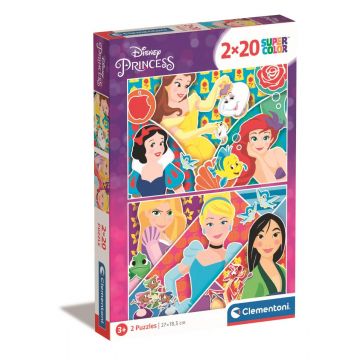 Puzzle Clementoni Disney Princess, 2 x 20 piese