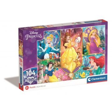 Puzzle Clementoni Disney Princess Brilliant, 104 piese