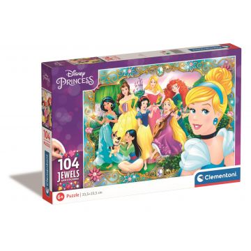 Puzzle Clementoni Disney Princess Jewels, 104 piese