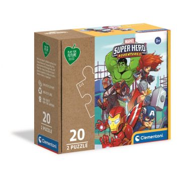 Puzzle Clementoni, Marvel Superhero, 2 x 20 piese