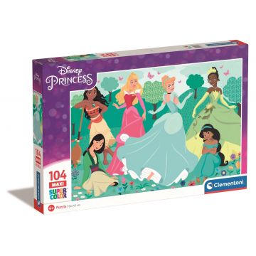 Puzzle Clementoni Maxi, Disney Princess, 104 piese