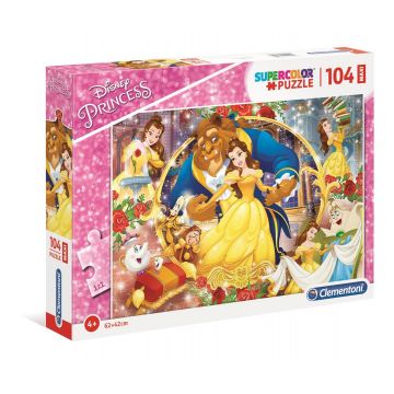 Puzzle Clementoni Maxi, Frumoasa si Bestia, 104 piese