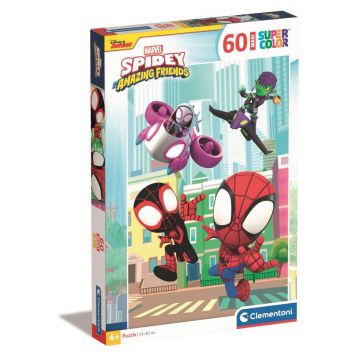 Puzzle Clementoni, Maxi, Spidey si prietenii sai, 60 piese