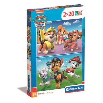 Puzzle Clementoni Paw Patrol, 2 x 20 piese